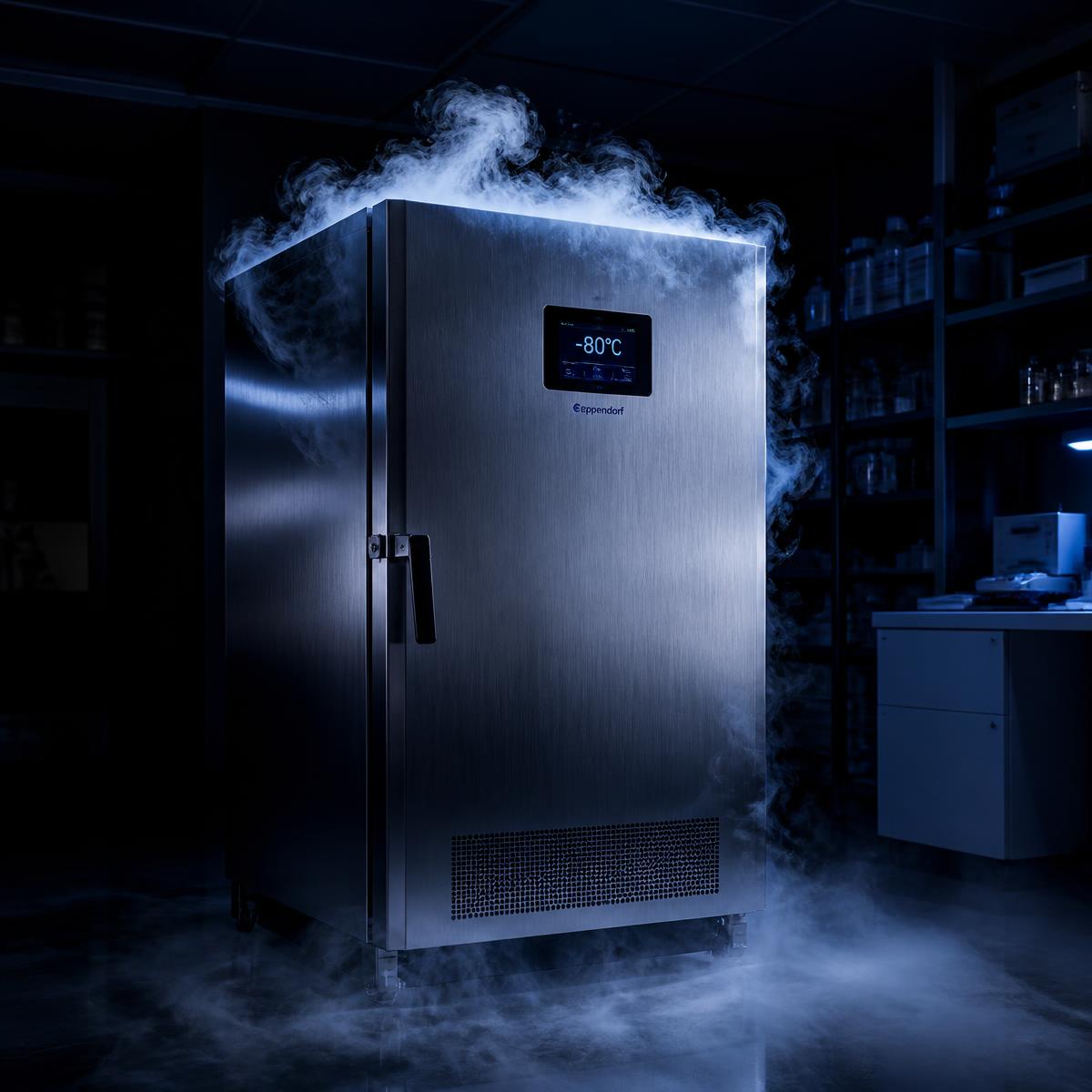 Monitored on-site ultra-low temperature cold storage facility